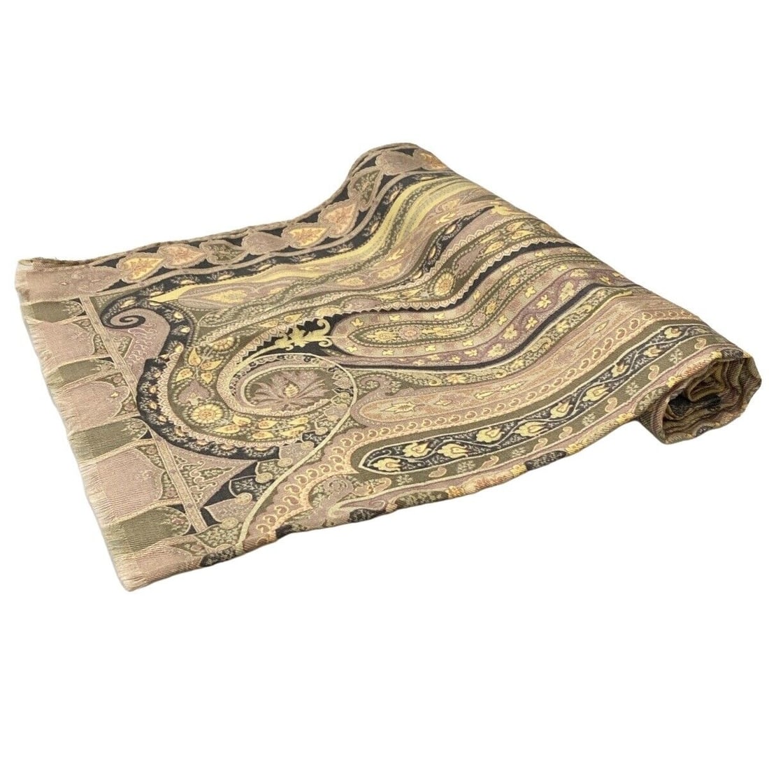 Auth ETRO - Khaki Pink Beige: Auth ETRO - Khaki Pink Beige Multi Wool Silk Scarf Condition: Pre-owned Brand: ETRO Style: Scarf Color: Khaki, Pink Beige, Multi Material: Wool, Silk ConditionRank: 6 Type: Scarf