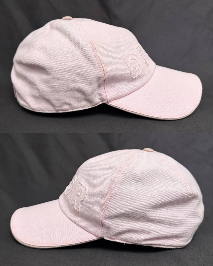 DIOR Daniel Arsham Collaboration Baseball Cap: DIOR Daniel Arsham Collaboration Baseball Cap Logo Hat Pink Size L Authentic Condition: Pre-owned Important Notes: ?This item was previously used. Please see images for scuffs and scratches. Not suita