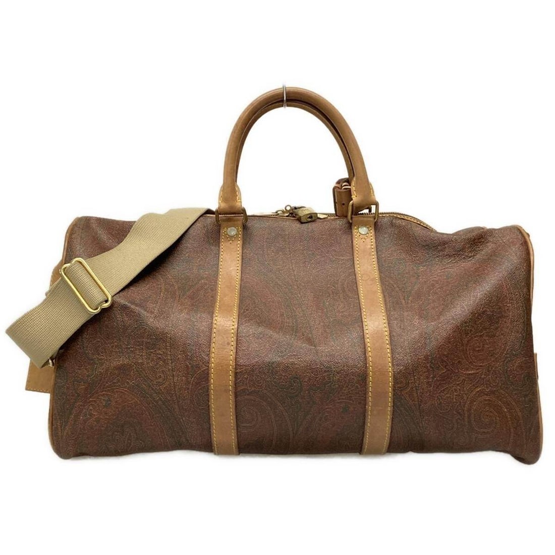Auth ETRO - Bordeaux Brown Green: Auth ETRO - Bordeaux Brown Green PVC Leather Boston Bag Condition: Pre-owned Brand: ETRO Style: Boston Bag Exterior Color: Bordeaux, Brown, Green Exterior Material: PVC, Leather Accessories: Shoul