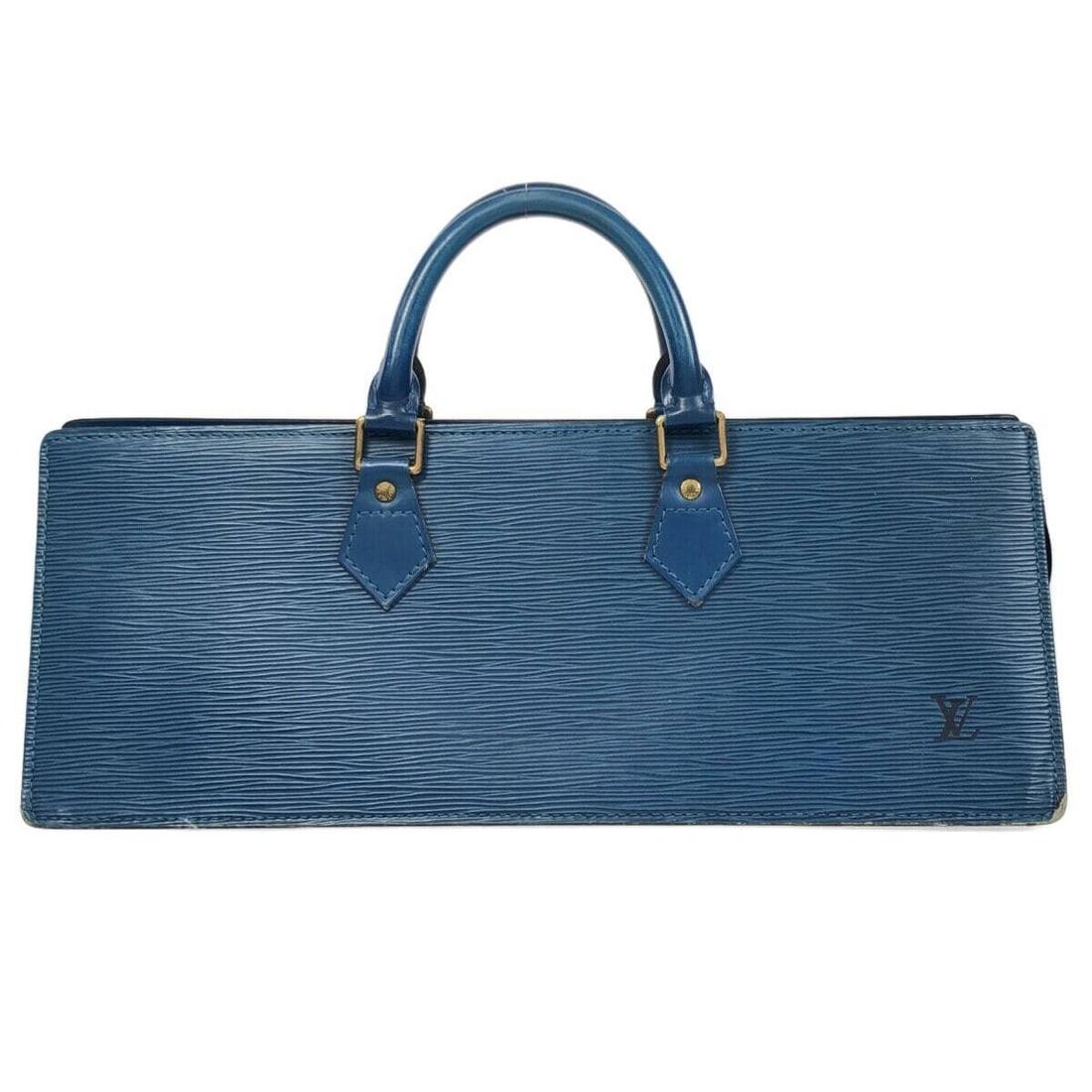 Auth LOUIS VUITTON Sac Triangle M52095: Auth LOUIS VUITTON Sac Triangle M52095 Toledo Blue Epi MI1914 Handbag Condition: Pre-owned Brand: LOUIS VUITTON Style: Handbag Exterior Color: Toledo Blue Exterior Material: Leather (LV logo engraved)