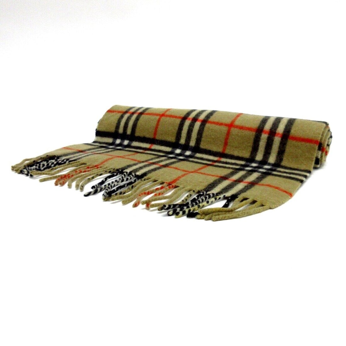 Auth Burberrys - Beige Black Multi: Auth Burberrys - Beige Black Multi Cashmere Scarf Condition: Pre-owned Brand: Burberrys Style: Scarf Color: Beige, Black, Multi Material: Cashmere ConditionRank: 6 Type: Scarf <