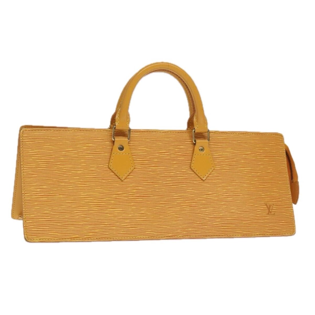 LOUIS VUITTON Epi Sac Triangle Hand: LOUIS VUITTON Epi Sac Triangle Hand Bag Yellow M52099 LV Auth 98456 Condition: Pre-owned Important Notes: ?Pre-owned: An item that has been used or worn previously. See the sellers listing for full ..