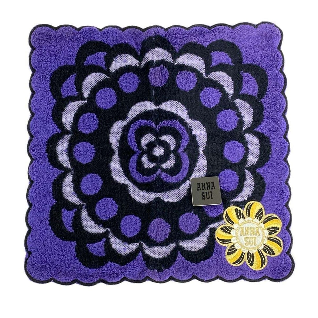 Auth ANNA SUI - Purple Black: Auth ANNA SUI - Purple Black Multi Cotton Accessory Condition: Pre-owned Brand: ANNA SUI Style: Accessory Color: Purple, Black, Multi Material: Cotton ConditionRank: 7 Type: Accessory <br