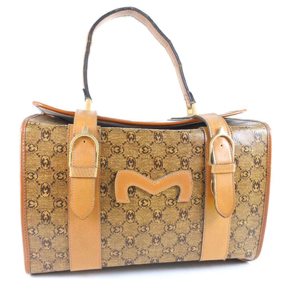 MORABITO Monogram Handbag PVC coated canvas/leather: MORABITO Monogram Handbag PVC coated canvas/leather Women Condition: Pre-owned Brand: MORABITO Style: Handbag Exterior Material: PVC coated canvas Exterior Color: Brown Size: See Description <