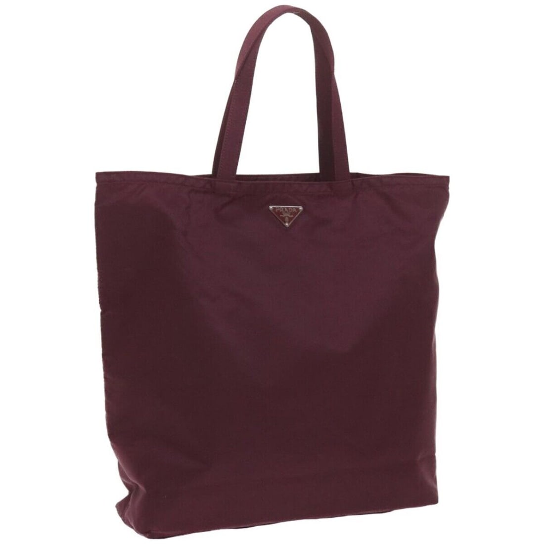 PRADA Hand Bag Nylon Wine Red: PRADA Hand Bag Nylon Wine Red Purple Auth bs11987 Condition: Pre-owned Brand: PRADA Style: Hand Bag Material: Nylon Exterior Color: Wine Red / Purple Size: See Description Bag Height: 11.