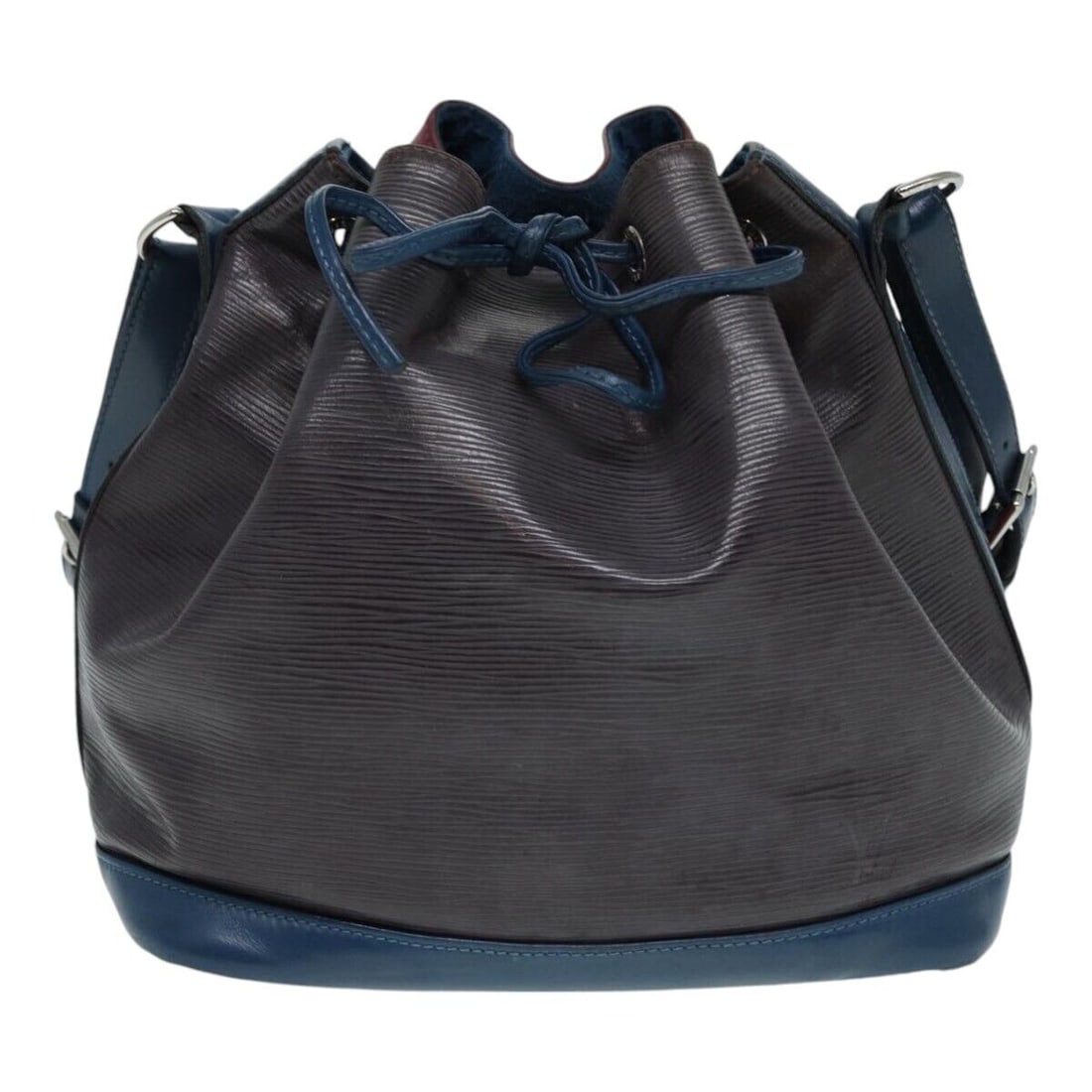 LOUIS VUITTON Epi Petit Noe Shoulder: LOUIS VUITTON Epi Petit Noe Shoulder Bag Wine Red Blue LV Auth 87882 Condition: Pre-owned Brand: LOUIS VUITTON Style: Shoulder Bag Material: Epi Leather Exterior Color: Wine Red / Blue Size: See D