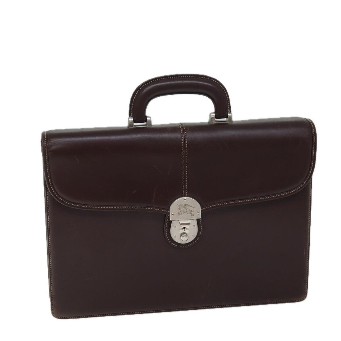 BURBERRY Hand Bag Leather Brown Auth: BURBERRY Hand Bag Leather Brown Auth ac2924 Condition: Pre-owned Brand: BURBERRY Style: Hand Bag Material: Leather Exterior Color: Brown Size: See Description Bag Height: 10.2inch(Approx)