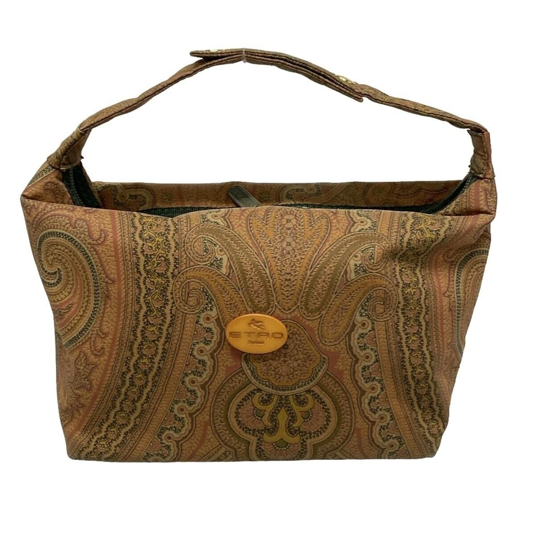 Auth ETRO - Brown Bordeaux Multi: Auth ETRO - Brown Bordeaux Multi PVC Handbag Condition: Pre-owned Brand: ETRO Style: Handbag Exterior Color: Brown, Bordeaux, Multi Exterior Material: PVC Accessories: Box ConditionRank: