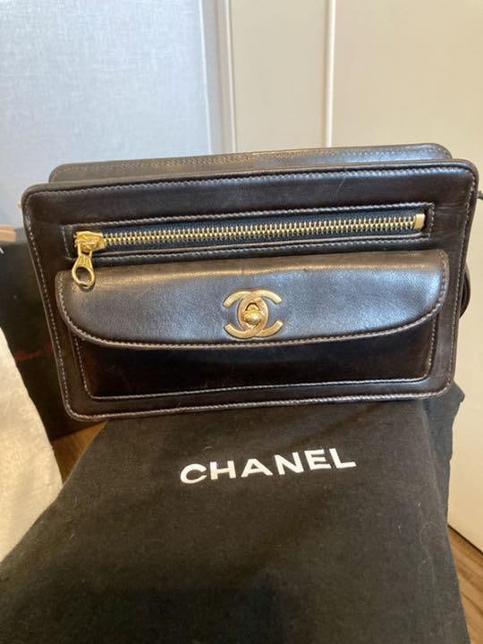 CHANEL Vintage Clutch Bag Second bag: CHANEL Vintage Clutch Bag Second bag Leather Rare 240614N Condition: Pre-owned Brand: CHANEL Style: Hand Bag Exterior Material: Leather Exterior Color: Unknown Department: Ladies Type: Ri