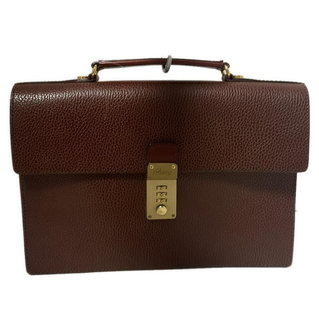 Auth Brioni - Brown Leather Handbag: Auth Brioni - Brown Leather Handbag Condition: Pre-owned Brand: Brioni Style: Handbag Exterior Color: Brown Exterior Material: Leather ConditionRank: 5 Department: Type: Handbag