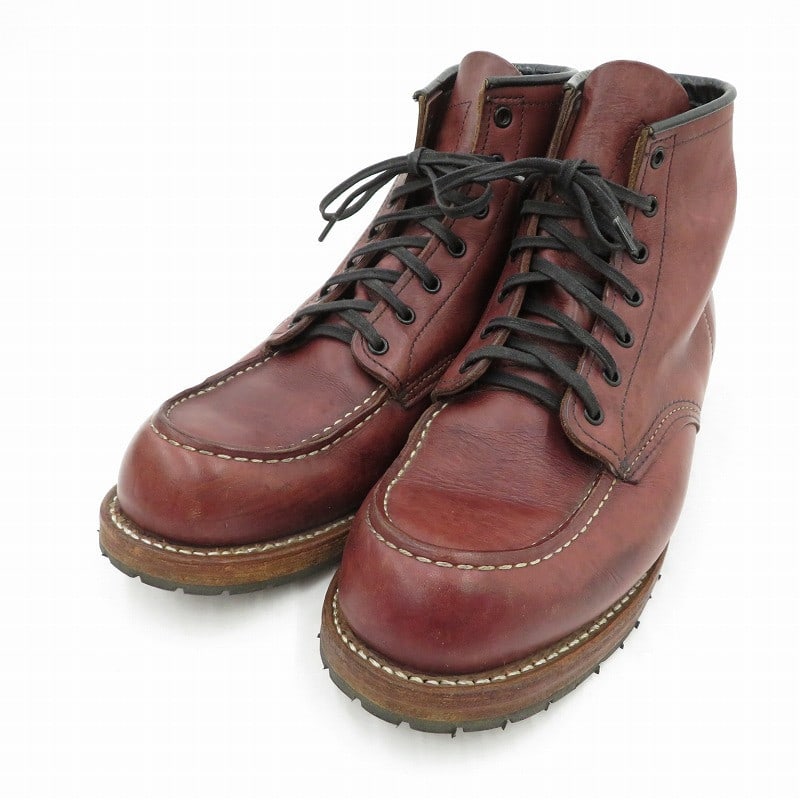 RED WING Mock Toe Boots 9010: RED WING Mock Toe Boots 9010 US9.5 Brown 27.5cm Seto Condition: Pre-owned Brand: RED WING Country: Japan SN: MOR_0820 Department: NA Type: Boot Character: Boots US Shoe Size: NA