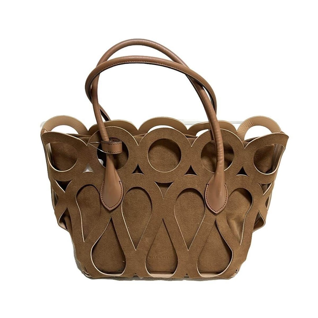 Auth MARY AL TERNA maze -: Auth MARY AL TERNA maze - Brown Suede Leather Tote Bag Condition: Pre-owned Brand: MARY AL TERNA Style: Tote Bag Exterior Color: Brown Exterior Material: Suede, Leather Product Name: maze