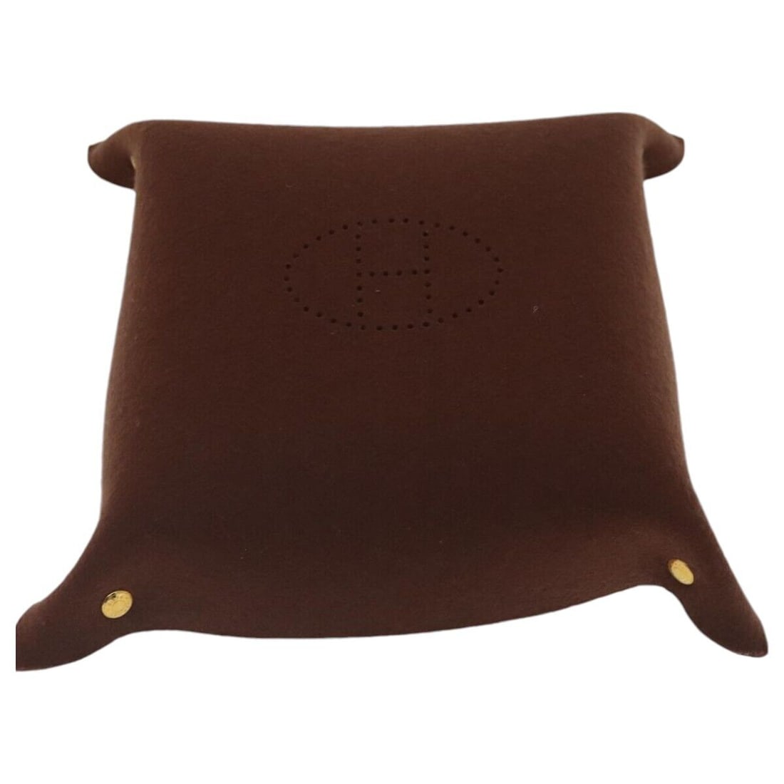 HERMES Vid Posh Tray Accessory Case: HERMES Vid Posh Tray Accessory Case Felt Gray Auth bs19152 Condition: Pre-owned Brand: HERMES Style: Accessory Case Material: Fur Color: Gray Size: See Description Bag Height: 9.8inch(App