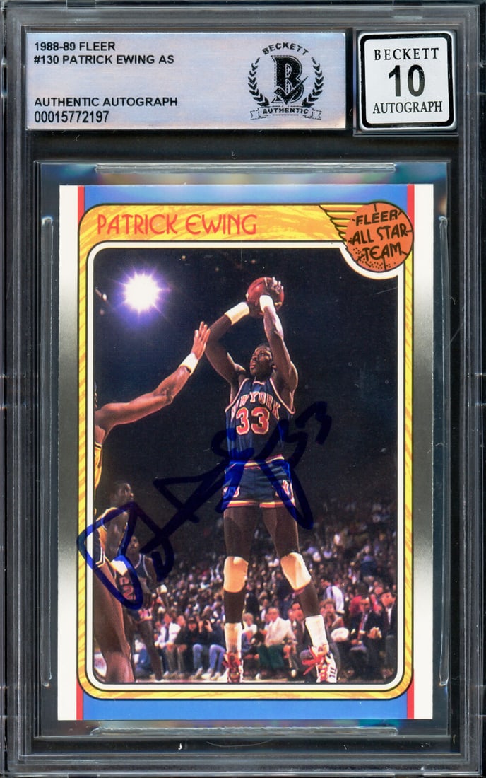 Patrick Ewing Autographed 1988-89 Fleer Card Knicks Gem 10 Auto Beckett 15772197: Patrick Ewing Autographed 1988-89 Fleer Card Knicks Gem 10 Auto Beckett 15772197 Patrick Ewing Autographed 1988-89 Fleer Card Knicks Gem 10 Auto Beckett 15772197 SKU no: RBJ7367138934872 Guidelines fo