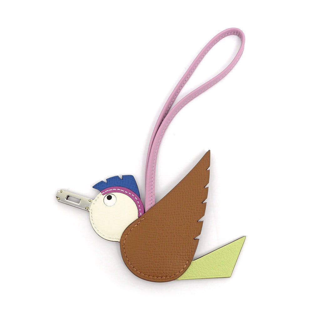 Hermes Birdy Charm Multicolor Gold Nata: Hermes Birdy Charm Multicolor Gold Nata Epson B Engraved Bird Bag Charm Condition: Pre-owned Brand: [HERMES] Hermes Type: birdie charm Exterior Color: Gold, machete Department: NA Style: Casual <b