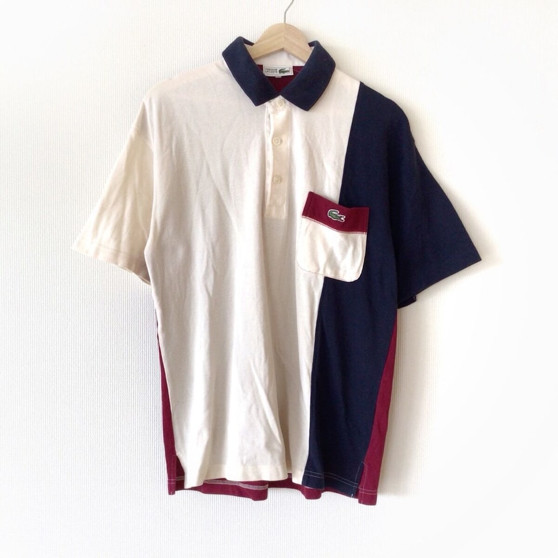 Auth Lacoste - Beige Dark Navy: Auth Lacoste - Beige Dark Navy Bordeaux Polo Shirt Condition: Pre-owned Brand: Lacoste Style: Polo Shirt Color: Beige, Dark Navy, Bordeaux Material: Please see the photo of the quality tag Condit