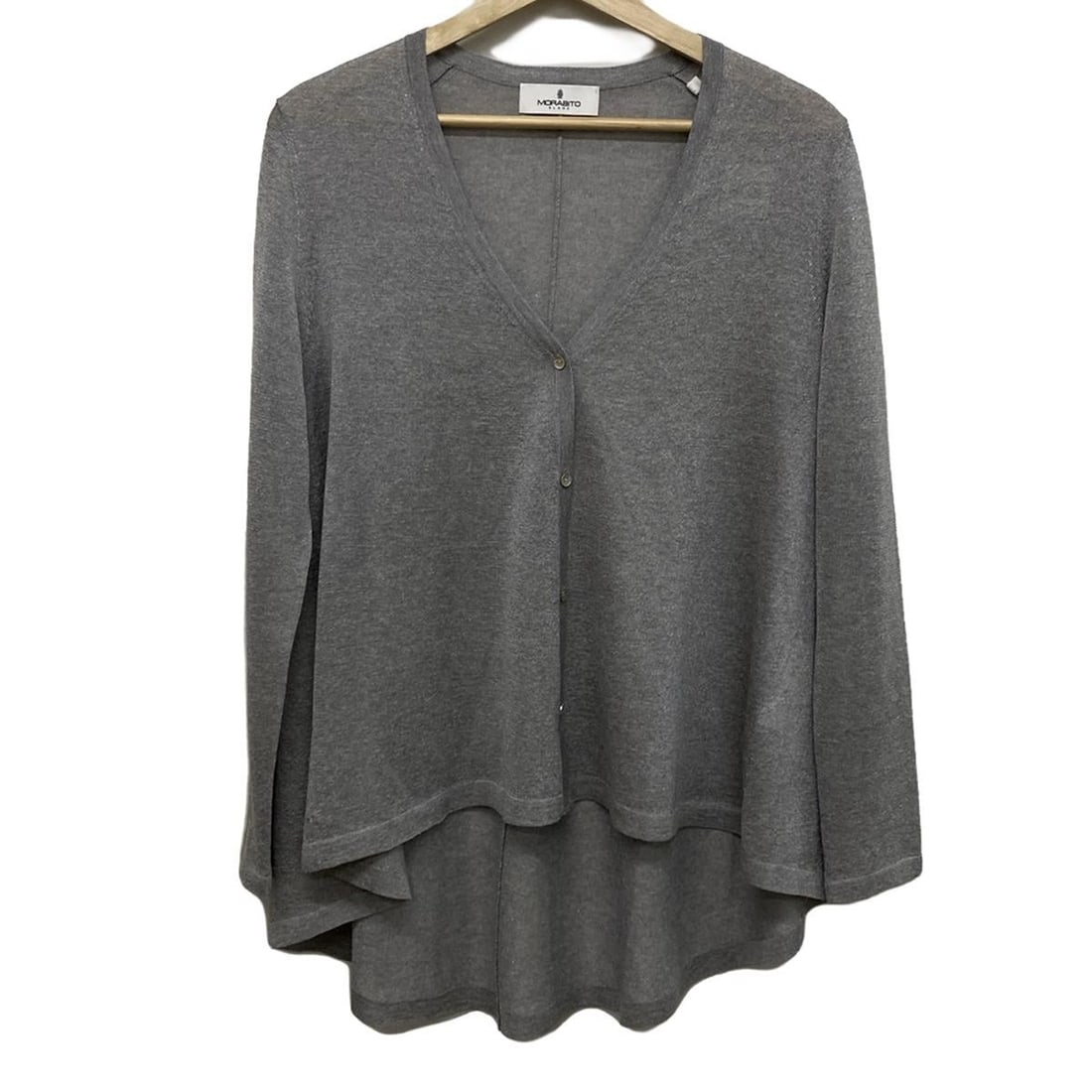 Auth MORABITO - Gray Cardigan: Auth MORABITO - Gray Cardigan Condition: Pre-owned - Good Brand: MORABITO Style: Cardigan Color: Gray Material: Please see the photo of the quality tag ConditionRank: 6 Department: