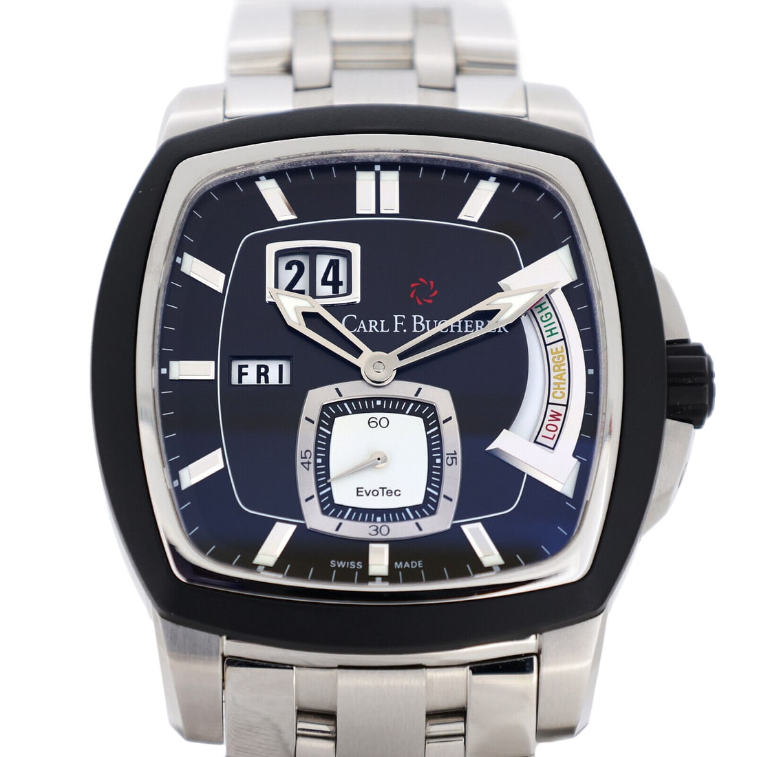 Carl F. Bucherer Patrabie Evotech Power: Carl F. Bucherer Patrabie Evotech Power Reserve 00.10627.13.33.21 watch Condition: Pre-owned Brand: Carl F. Bucherer Style: Watches Department: Movement: Mechanical Automatic Metal: Unknown <br