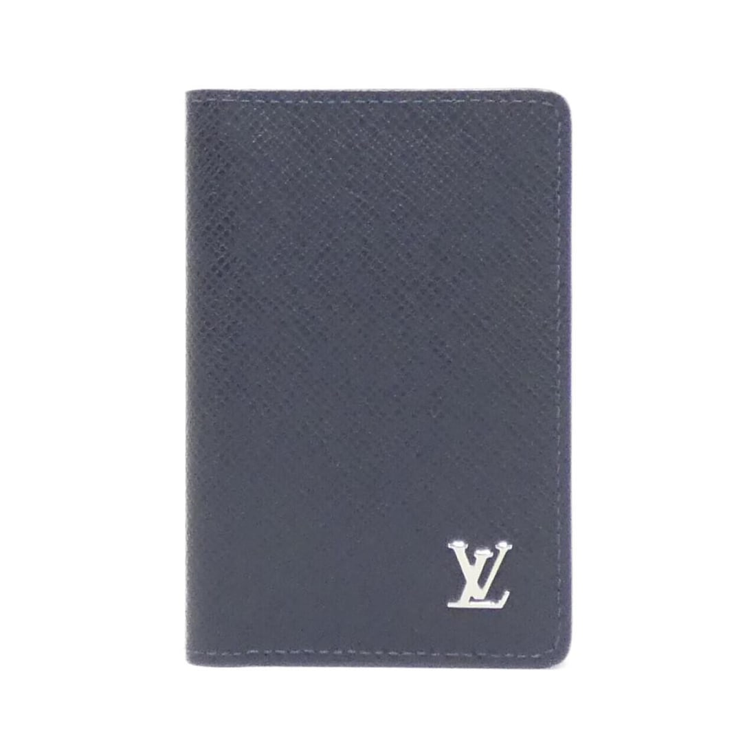 Authentic LOUIS VUITTON Taiga Organizer de: Authentic LOUIS VUITTON Taiga Organizer de Poche M30293 Card Case #260-004-6... Condition: Pre-owned Brand: LOUIS VUITTON Style: Card Case Color: BLEU MARINE SILVER (Hardware) Material: Calf Gend