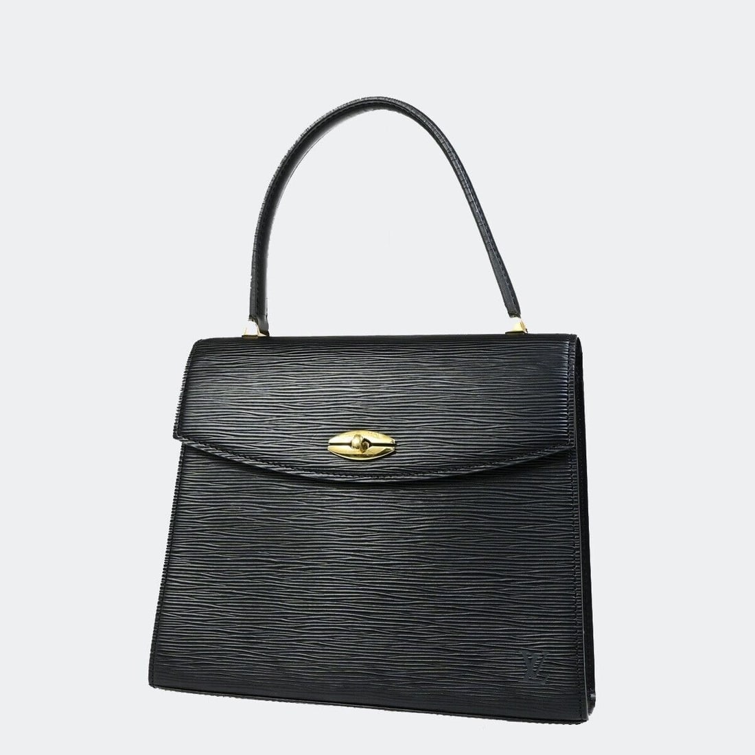 LOUIS VUITTON Logo Malesherbes Hand Bag: LOUIS VUITTON Logo Malesherbes Hand Bag Epi Leather Black France M52372 85EB846 Condition: Pre-owned Brand: LOUIS VUITTON Hardware Material: Gold-Plated Lining Color: Black Model: Malesherbes Coun