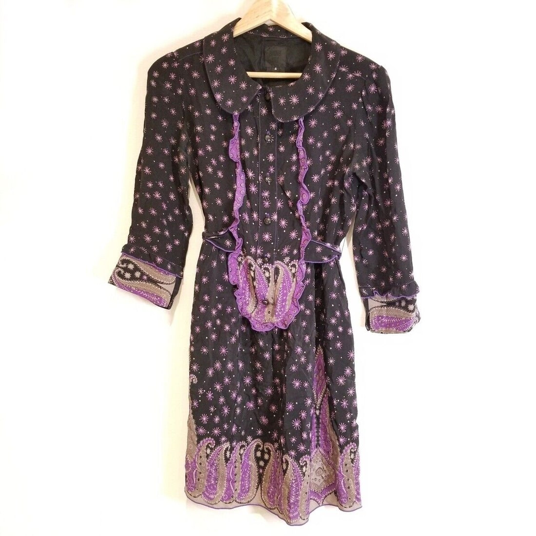 Auth ANNA SUI - Black Purple: Auth ANNA SUI - Black Purple Beige Dress Condition: Pre-owned Brand: ANNA SUI Style: Dress Color: Black, Purple, Beige Material: Please see the photo of the quality tag ConditionRank: 5