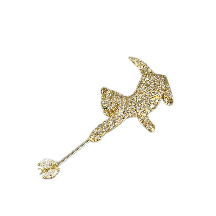 Van Cleef & Arpels Yellow gold: Van Cleef & Arpels Yellow gold Diamond emerald Brooch Condition: Pre-owned Brand: Van Cleef & Arpels Style: Brooch Material: Yellow gold Diamond emerald Color: Gold Department: Metal: Ye