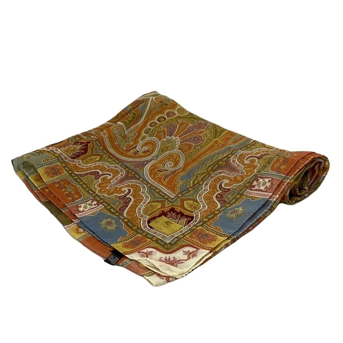 Auth ETRO - Dark yellow Red: Auth ETRO - Dark yellow Red Multi Silk Scarf Condition: Pre-owned Brand: ETRO Style: Scarf Color: Dark yellow, Red, Multi Material: Silk Accessories: Case ConditionRank: 7 Type: