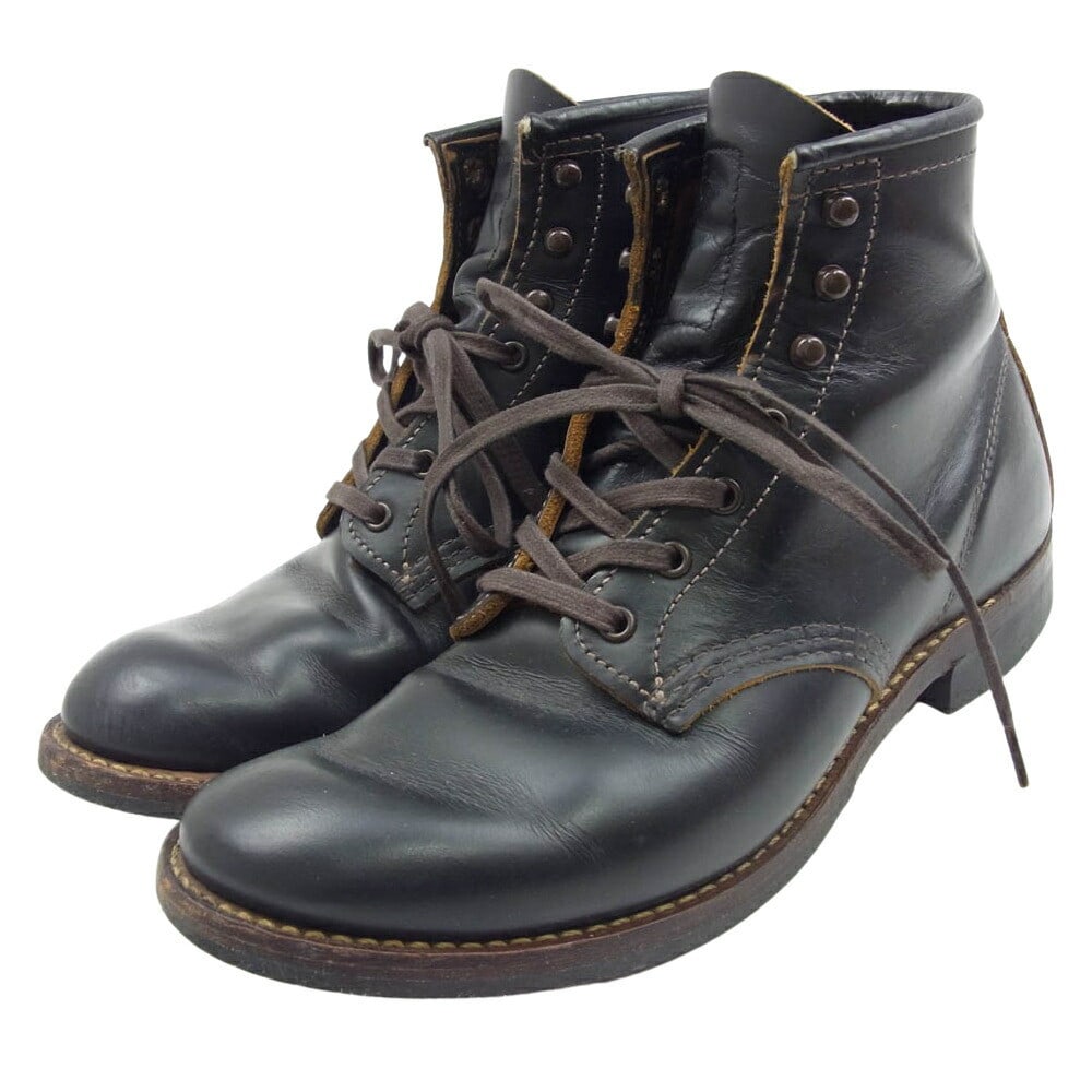 RED WING 9060 FLATBOX Flat Work: RED WING 9060 FLATBOX Flat Work Boots Up Boots Black 25cm Condition: Pre-owned Brand: RED WING Country: Japan SN: MOR_0820 Department: NA Type: Boot Character: Boots US Shoe Size