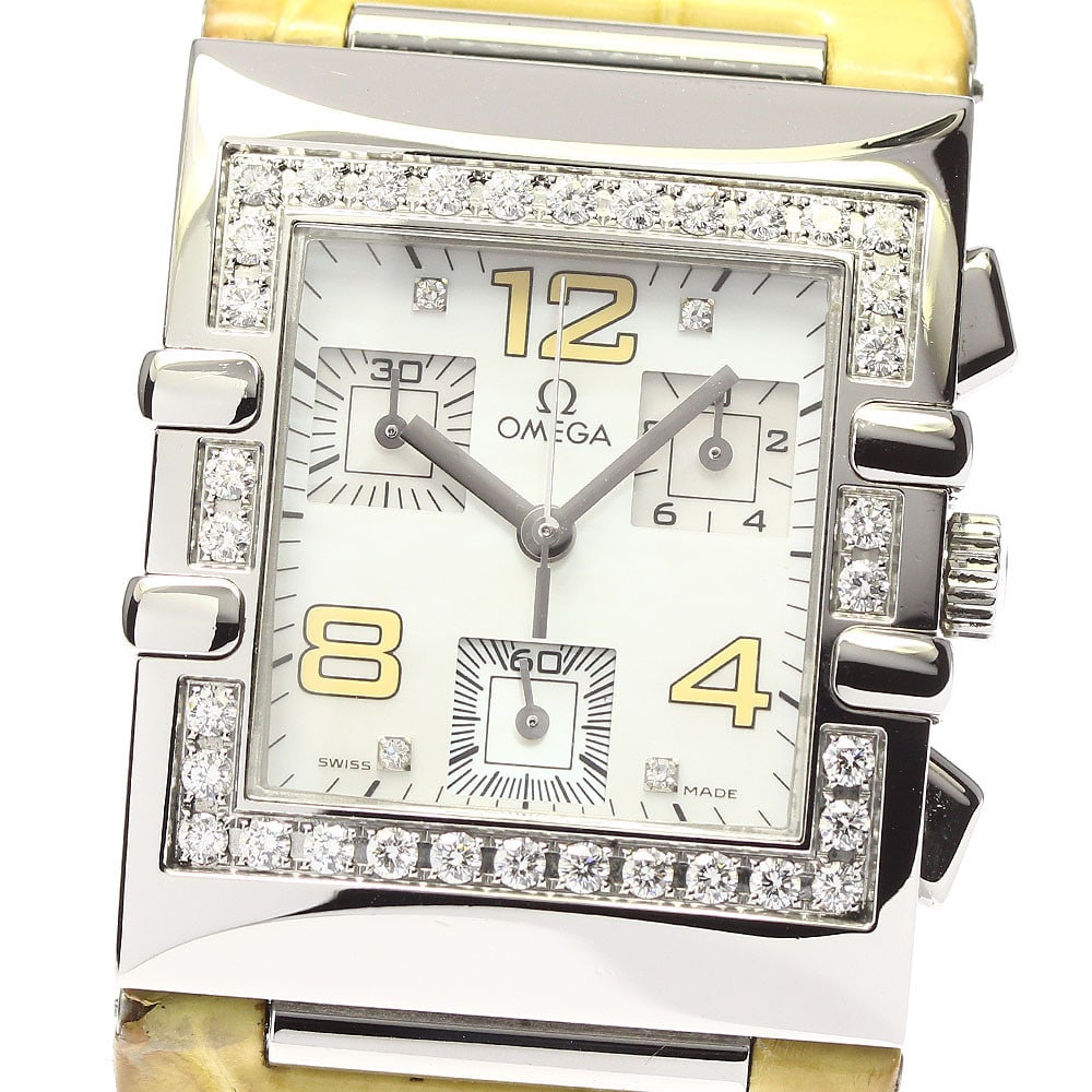 OMEGA 1847.72 Constellation Quadra Diamond Bezel: OMEGA 1847.72 Constellation Quadra Diamond Bezel Quartz 717 Condition: Pre-owned Brand: OMEGA Country: Japan SN: MOR_0820 With Manual/Booklet: No Watch Shape: Round Department: Unisex Ad