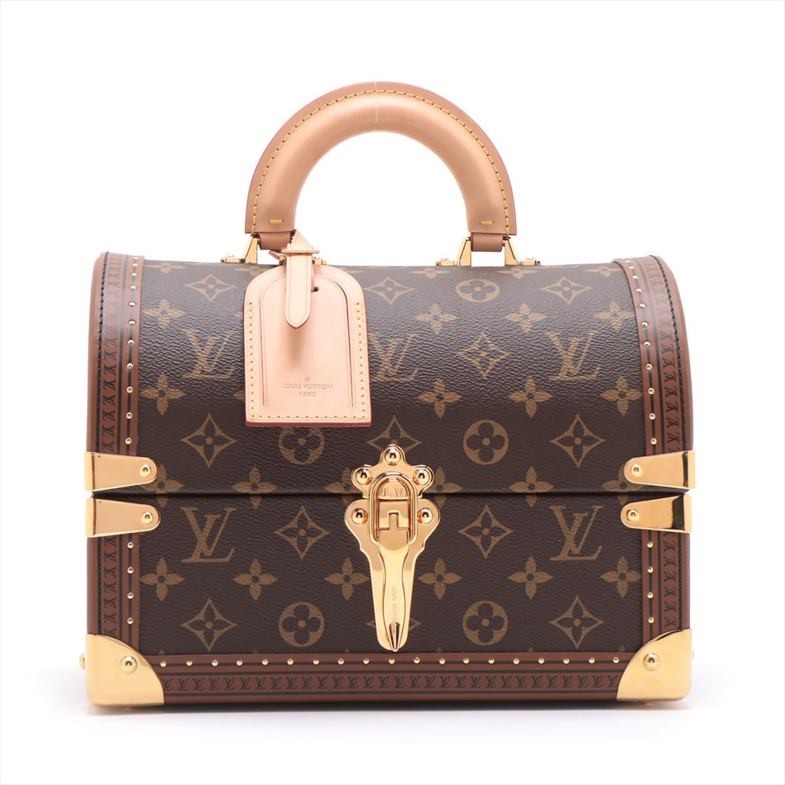 Louis Vuitton Monogram - - Trunk: Louis Vuitton Monogram - - Trunk There was an RFID response Condition: Pre-owned Exterior Color: See description Size: Small Bag Height: 7.7 inch Bag Depth: 6.3 inch Bag Length: 10.4 inch