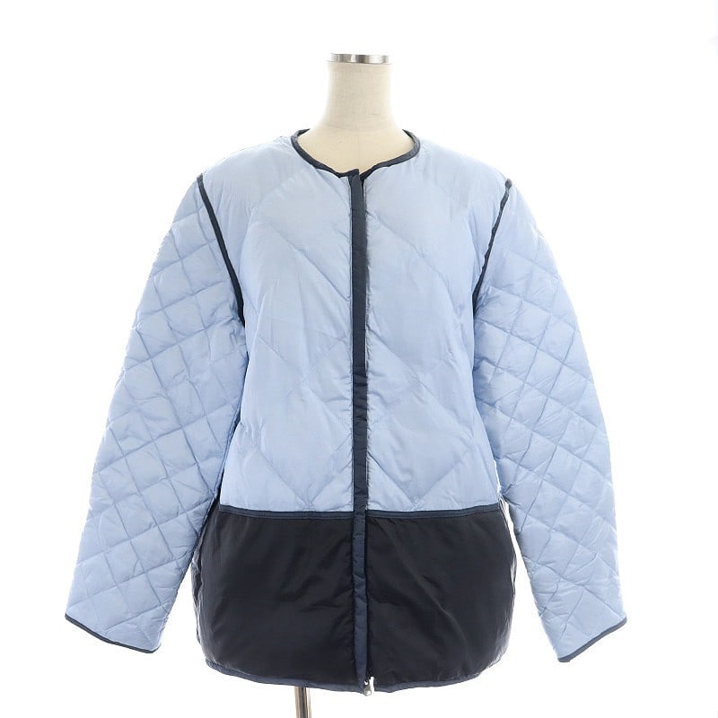 MARNI No-collar quilted jacket down jacket: MARNI No-collar quilted jacket down jacket zip-up nylon 42 light blue Condition: Pre-owned Brand: MARNI Country: Japan SN: MOR_0820 Size: NA Jacket/Coat Length: NA Accents: NA De
