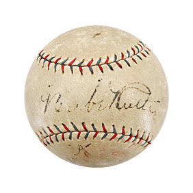 babe ruth lou gehrig new york yankees dual signed autographed OAL ball (PSA LOA) (1 of 6)