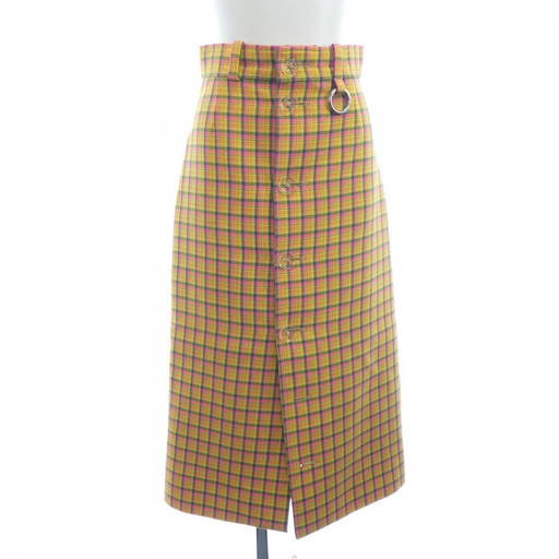 A line maxi plaid wool skirt 4639-1 A line maxi plaid wool skirt 4639-1