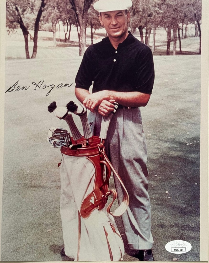 ben hogan autographed 8x10 golf photo (JSA): ben hogan autographed 8x10 golf photo (JSA) Ben Hogan Autographed 8x10 Golf Photo (JSA) Guidelines for Bidding We recommend for all bidders to review the LiveAuctioneers bidding FAQ to learn about the