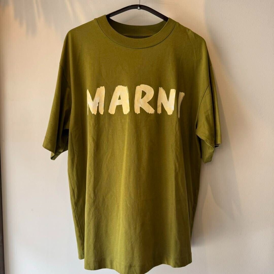 MARNI Marni T-shirt cut and sew: MARNI Marni T-shirt cut and sew logo green size 38 Condition: Pre-owned Brand: Marni Fit: NA Size Type: NA Type: T-Shirt Country: Japan Theme: NA Country/Region of Manufacture: N