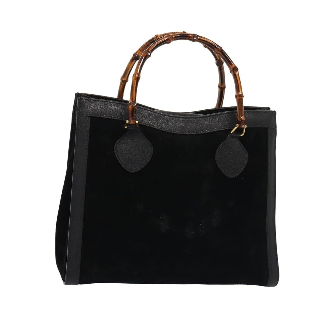 GUCCI Bamboo Hand Bag Suede Black: GUCCI Bamboo Hand Bag Suede Black 002 2853 0260 0 Auth ep4973 Condition: Pre-owned Brand: GUCCI Style: Hand Bag Material: Suede Exterior Color: Black Size: See Description Bag Height: 11.