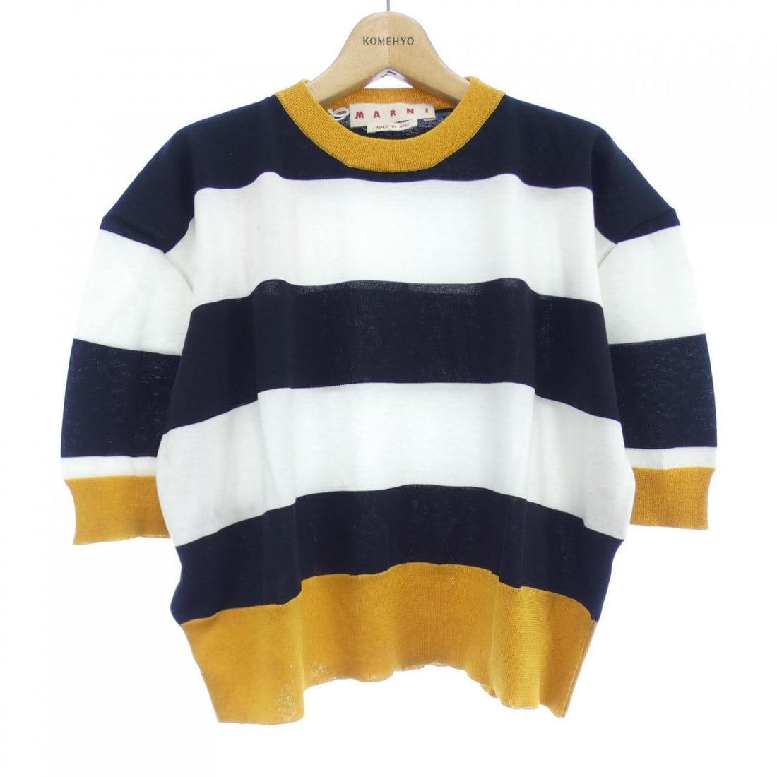 Authentic Marni MARNI Knitwear #241-003-686-6484: Authentic Marni MARNI Knitwear #241-003-686-6484 Condition: Pre-owned - Good Brand: Marni Style: KNIT WEAR Color: Black White Border Material: See Image Gender: Ladies Size: 38 S