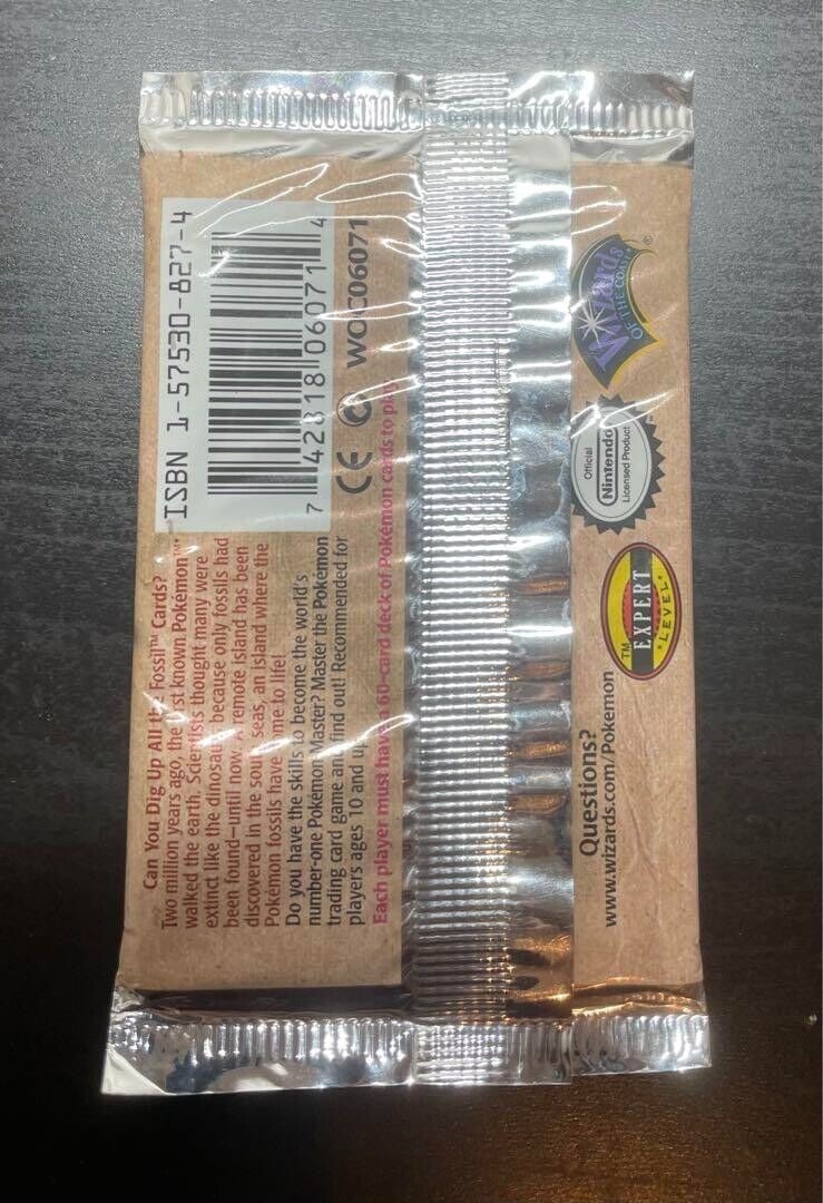 Pokemon 1st Edition Fossil Booster Pack: Pokemon 1st Edition Fossil Booster Pack Unopend Sealed Wizards of the Coast Condition: New/Factory Sealed Game: Pokemon TCG Set: Fossil Configuration: Pack Manufacturer: Nintendo Features: 1st Edi