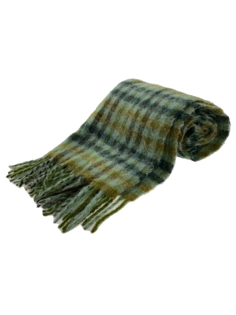 MARNI Mohair Blend Muffler Green green: MARNI Mohair Blend Muffler Green green Check Ladies ACMC0116A0 Condition: Pre-owned Brand: MARNI Country: Japan SN: MOR_0820 Size: NA Size Type: Normal Style: NA Type: NA <br