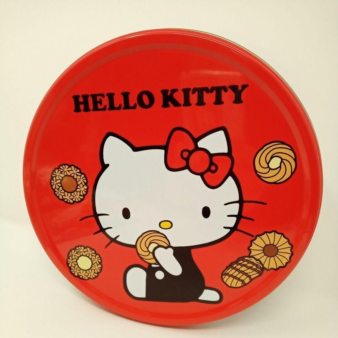 Sanrio Hello Kitty Retro Pop Cookie: Sanrio Hello Kitty Retro Pop Cookie Tin Can Vintage Used Rare Condition: Used Convention/Event: NA Signed By: NA Year Manufactured: Showa Era MPN: NA Item Length: 19 cm TV Show: NA <b