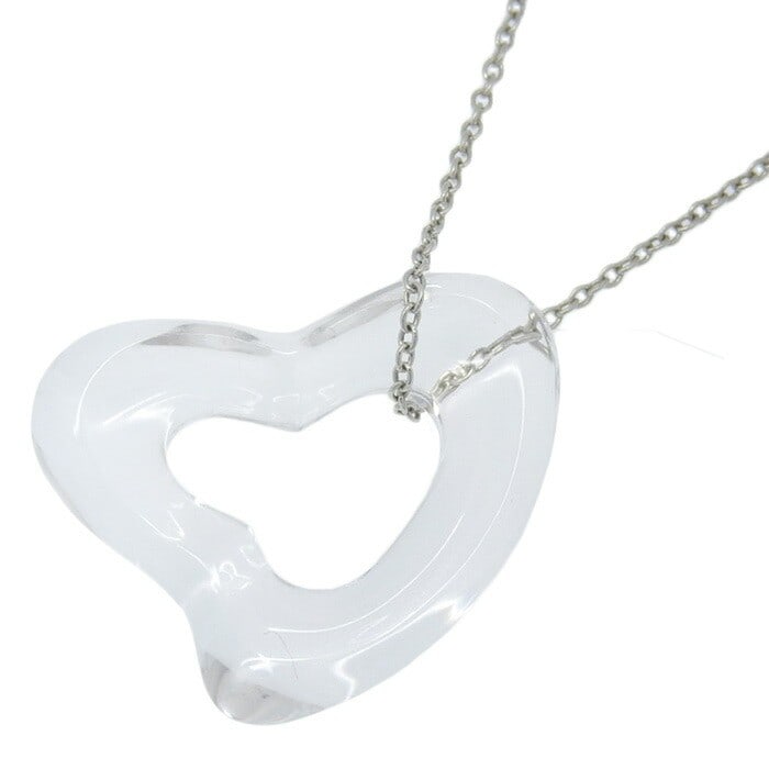 TIFFANY & Co. Open Heart Rock: TIFFANY & Co. Open Heart Rock Crystal Necklace Pt950 Platinum Condition: Pre-owned Brand: TIFFANY & Co. Main Stone: Rock Crystal Metal: Platinum Metal Purity: Pt950 Style: Pendant Type: N