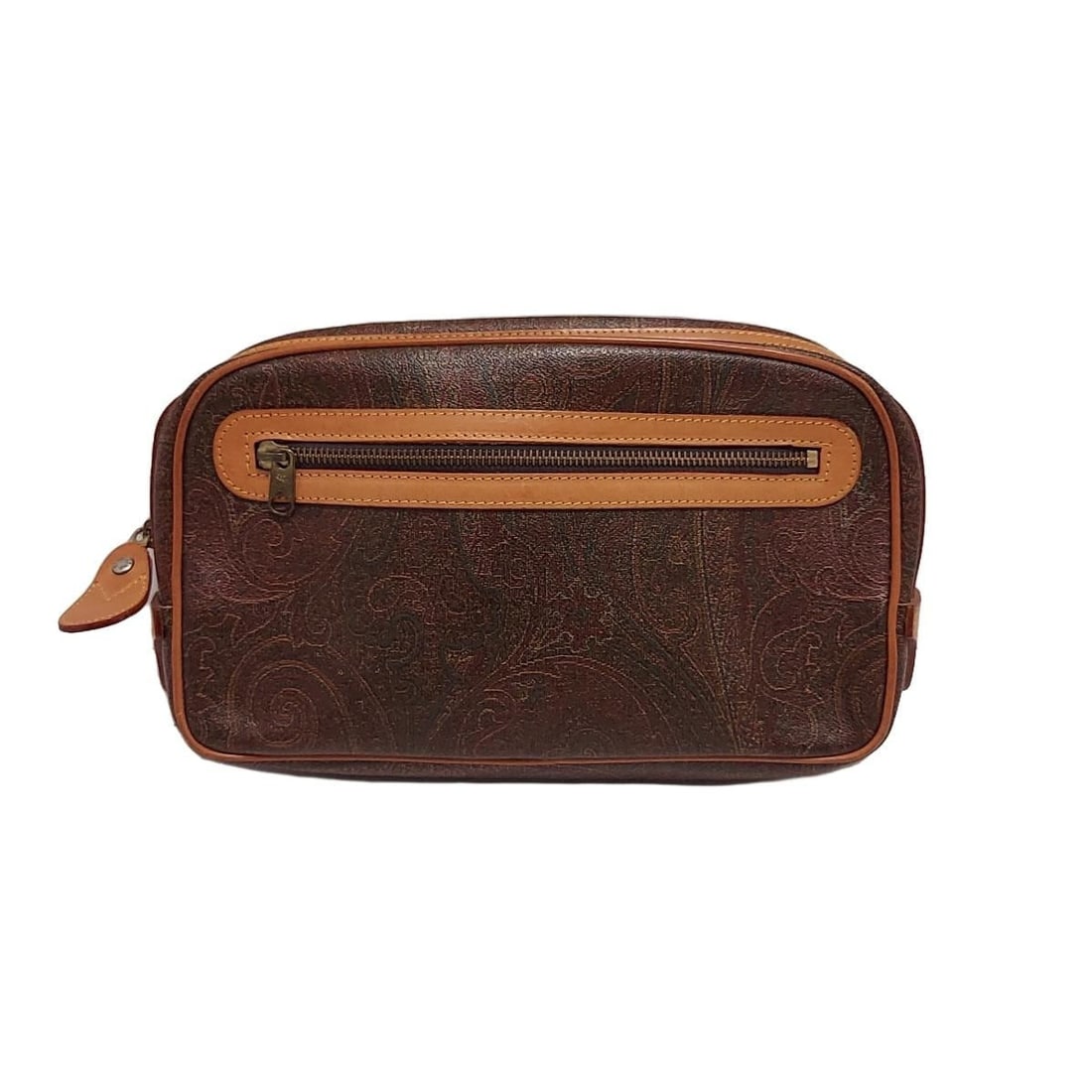 Auth ETRO - Bordeaux Brown Multi: Auth ETRO - Bordeaux Brown Multi PVC Leather Mens Clutch Bag Condition: Pre-owned Brand: ETRO Style: Mens Clutch Bag Exterior Color: Bordeaux, Brown, Multi Exterior Material: PVC, Leather Conditio