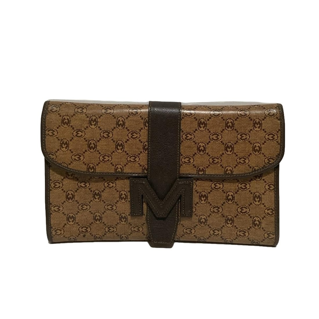 Auth MORABITO - Brown Dark Brown: Auth MORABITO - Brown Dark Brown PVC Leather Clutch Bag Condition: Pre-owned Brand: MORABITO Style: Clutch Bag Exterior Color: Brown, Dark Brown Exterior Material: PVC, Leather ConditionRank: 4 <b