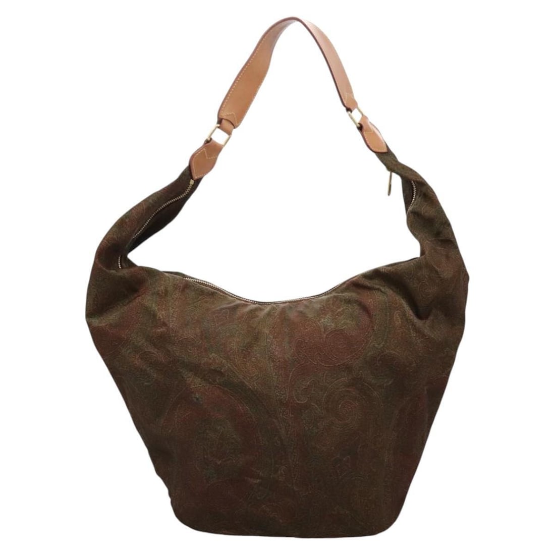 ETRO Paisley Shoulder Bag Nylon Brown: ETRO Paisley Shoulder Bag Nylon Brown Red Green Auth bs23067 Condition: Pre-owned Brand: ETRO Style: Shoulder Bag Material: Nylon Exterior Color: Brown / Red / Green Size: See Description