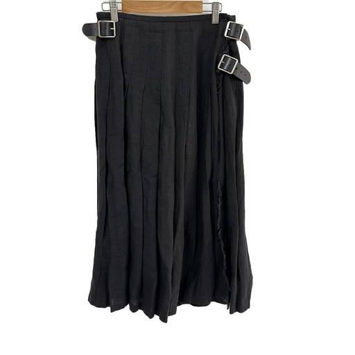 A line maxi plaid wool skirt 4639-1 A line maxi plaid wool skirt 4639-1
