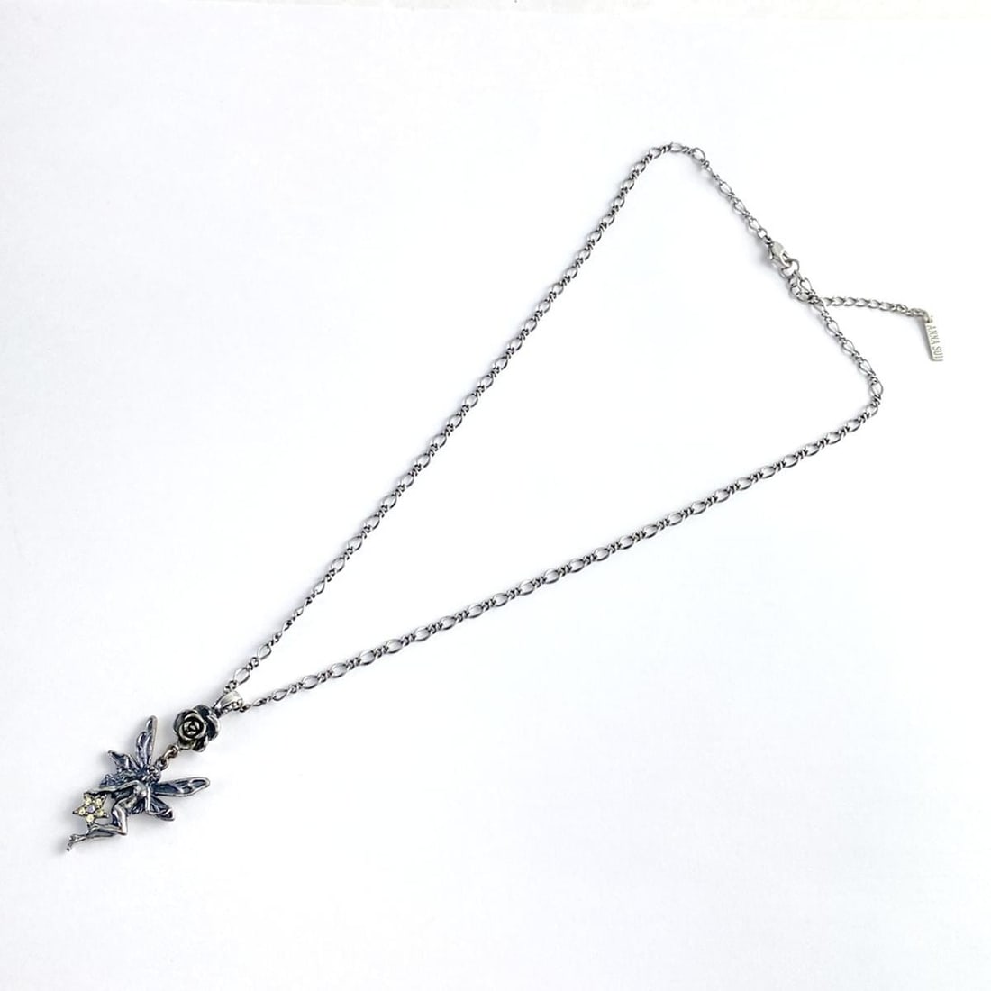 Auth ANNA SUI - Silver Aurora: Auth ANNA SUI - Silver Aurora Hardware Rhinestones Necklace Condition: Pre-owned Brand: ANNA SUI Style: Necklace Color: Silver, Aurora Material: Hardware, Rhinestones Note: This will be shipped by