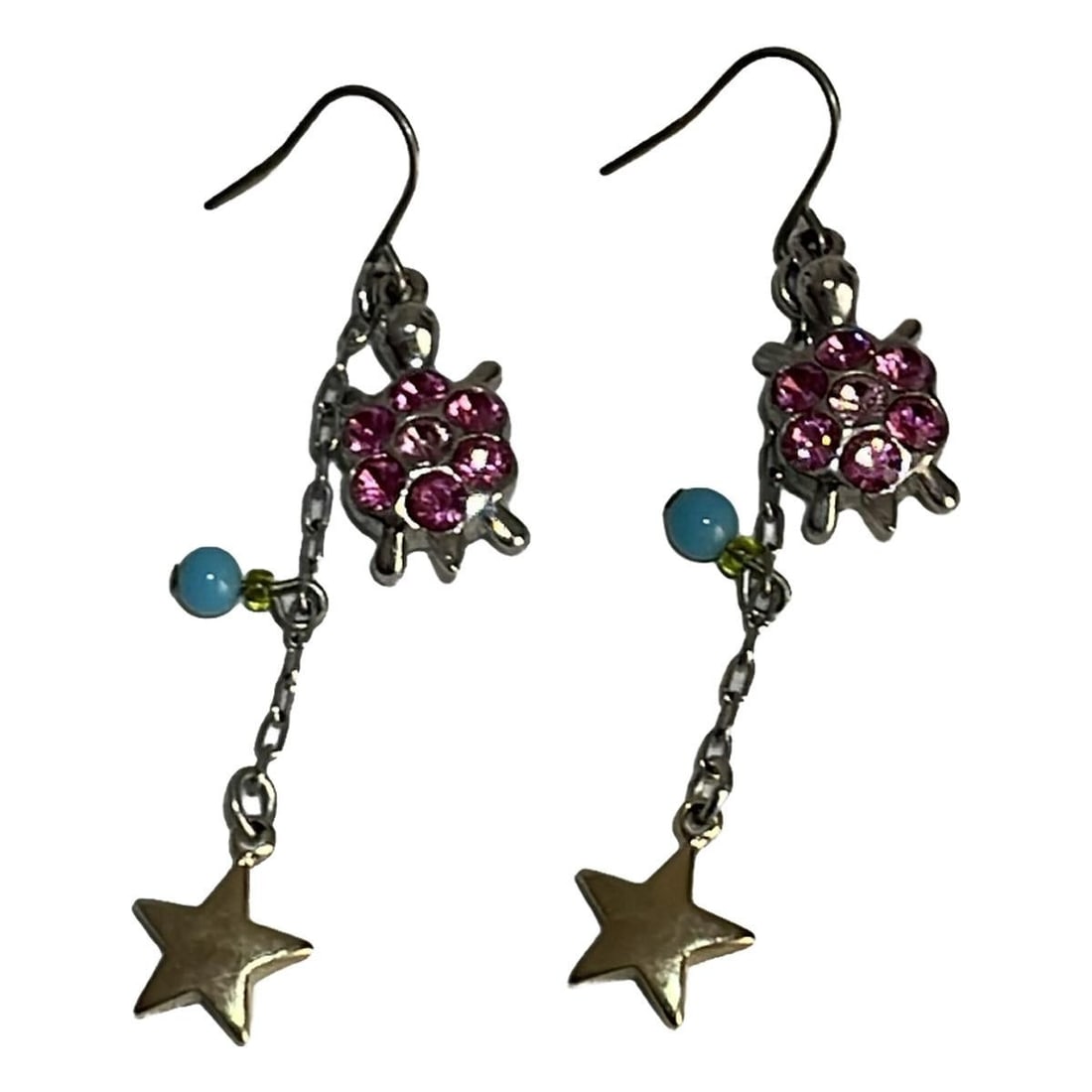 Auth ANNA SUI - Silver Pink: Auth ANNA SUI - Silver Pink Multi Hardware Plastic Earrings Condition: Pre-owned Brand: ANNA SUI Style: Earrings Color: Silver, Pink, Multi Material: Hardware, Plastic Note: This will be shipped b