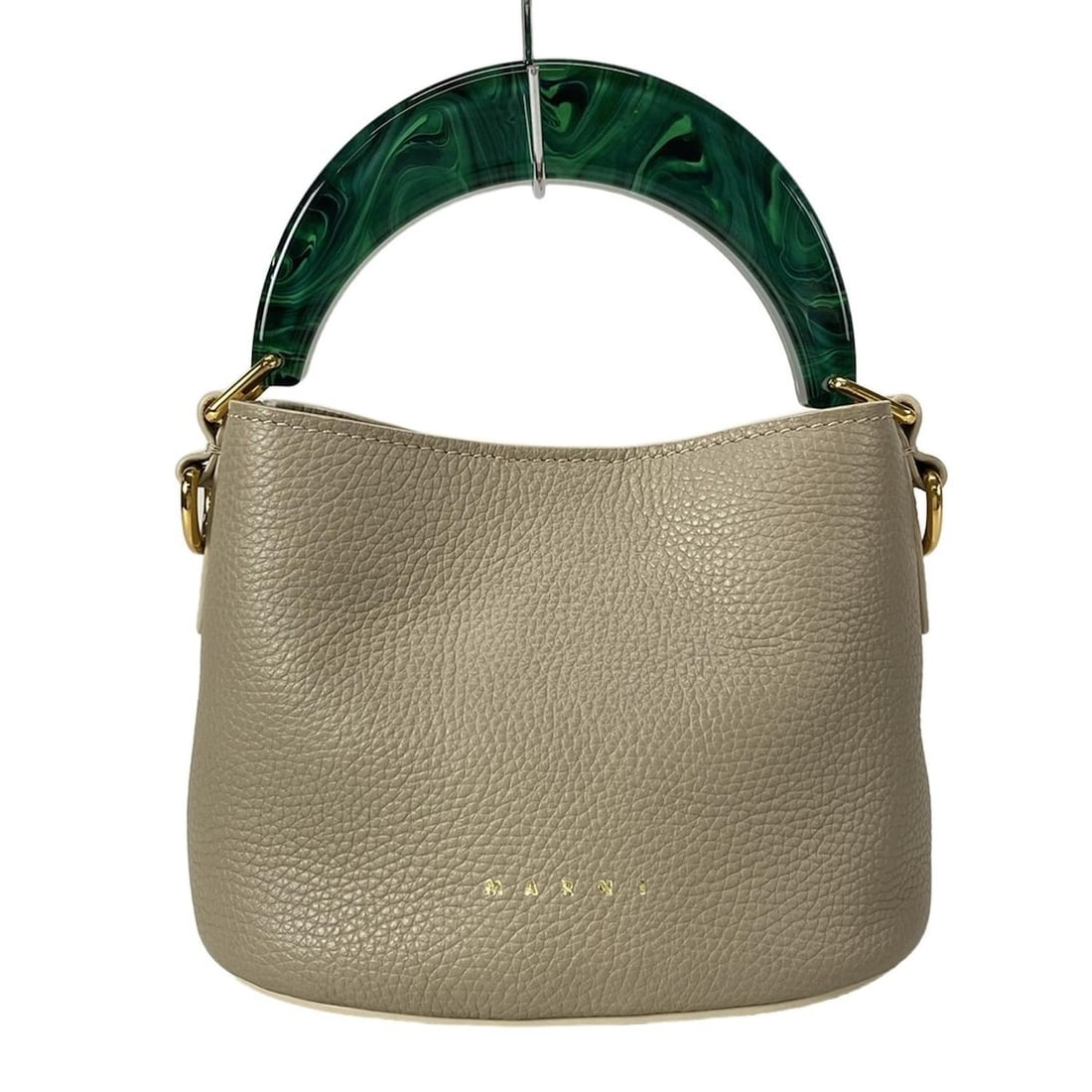 Auth MARNI Venice SCMP078U0 Beige Green: Auth MARNI Venice SCMP078U0 Beige Green Leather - Handbag Condition: Pre-owned Brand: MARNI Style: Handbag Exterior Color: Beige, Green Exterior Material: Leather Model Number: SCMP078U0