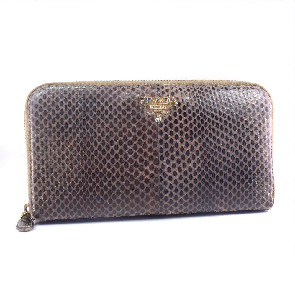 PRADA purse 1M0506 AYERS PLATINO Brown: PRADA purse 1M0506 AYERS PLATINO Brown leather Women Condition: Pre-owned Brand: PRADA Style: purse Material: leather Color: Brown Size: See Description Bag Height: 10cm Bag Leng