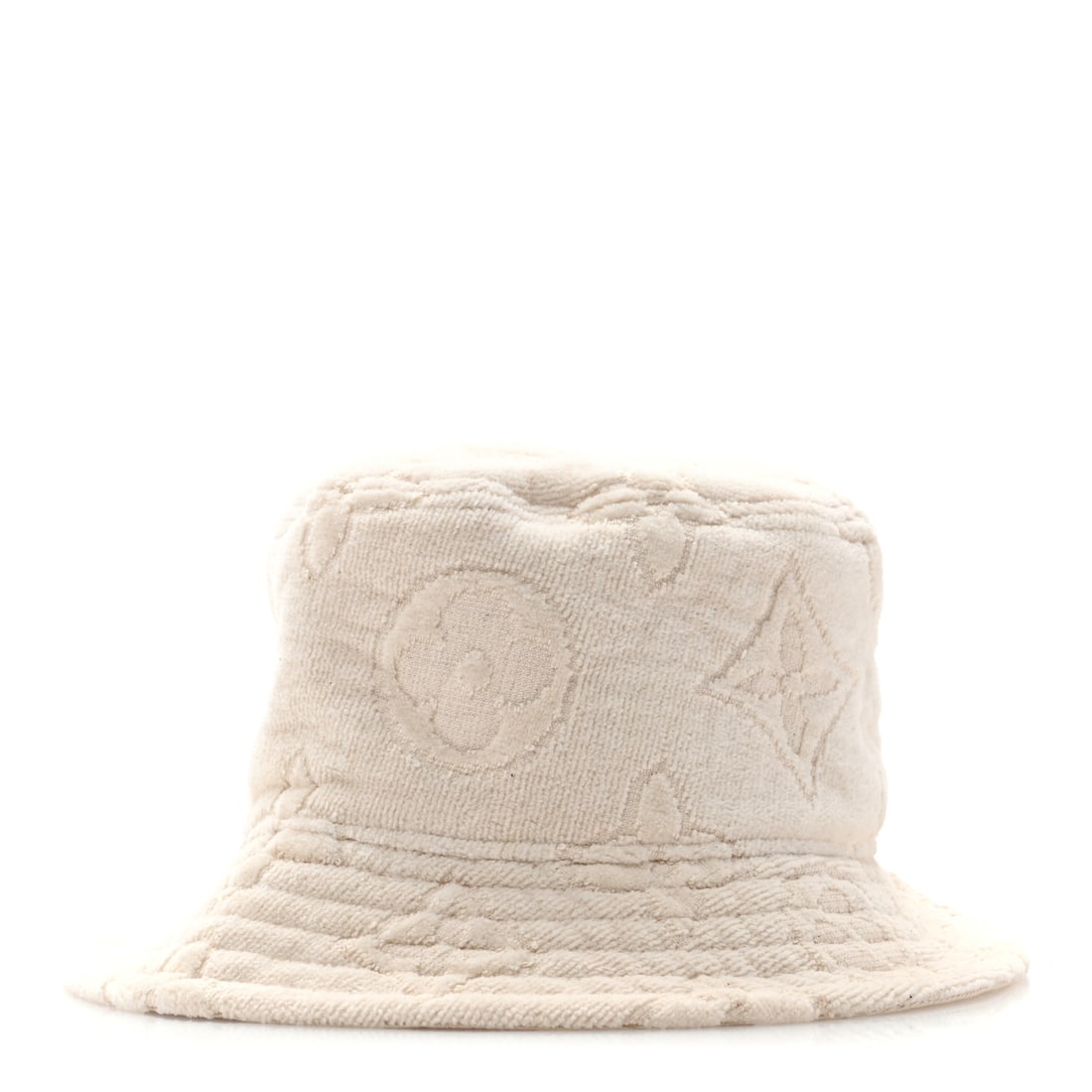 Louis Vuitton Cotton Jacquard Monogram LVacation: Louis Vuitton Cotton Jacquard Monogram LVacation Reversible Hat M White Brand: LOUIS VUITTON Condition: Shows Wear Condition Details: Exterior: Pilling, Interior: Surface wear, marks, Circumference: 2